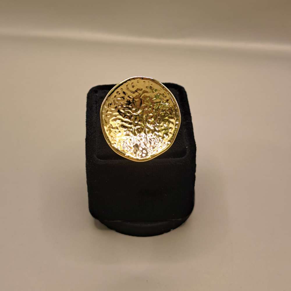 انگشتر بشقابی طلایی