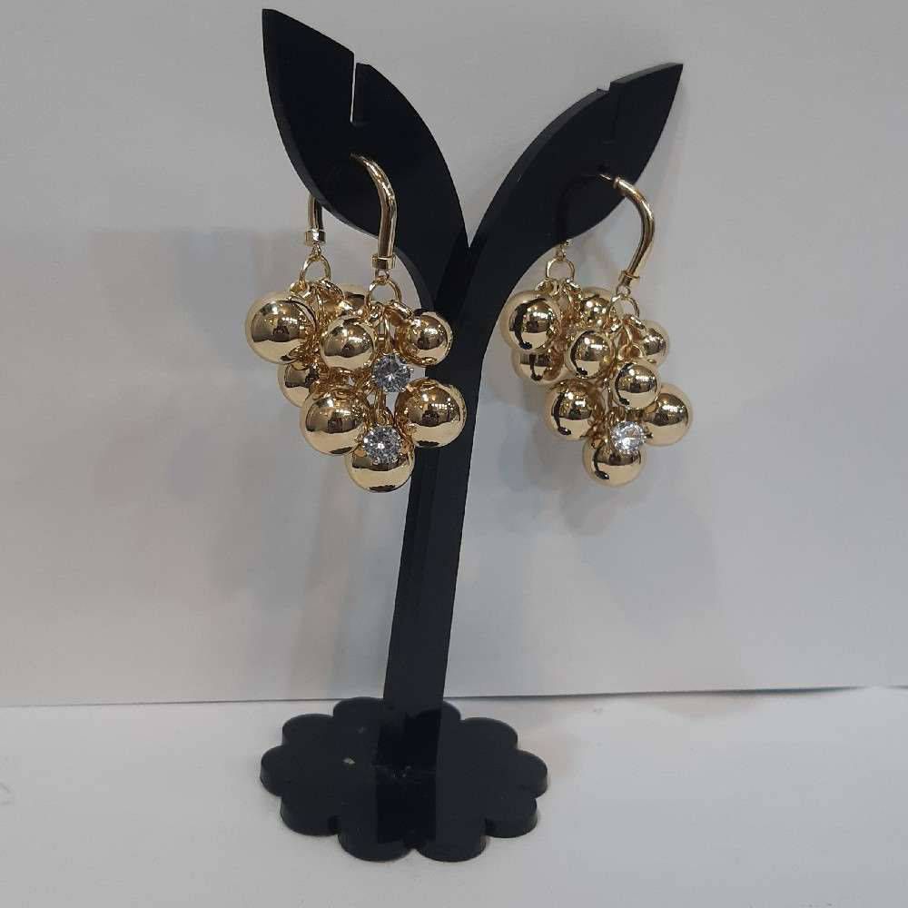 گوشواره طرح انگور طلایی