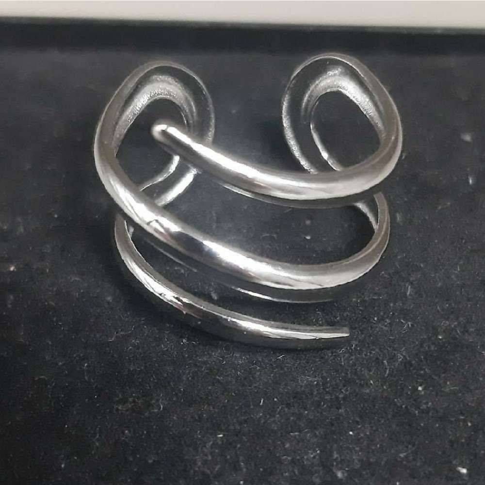 انگشتر نقره ای سه ردیفه خاص